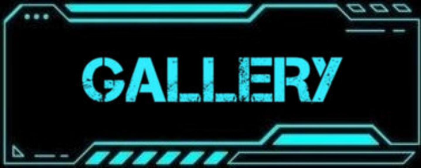 Picture of the word gallery in a scifi style .